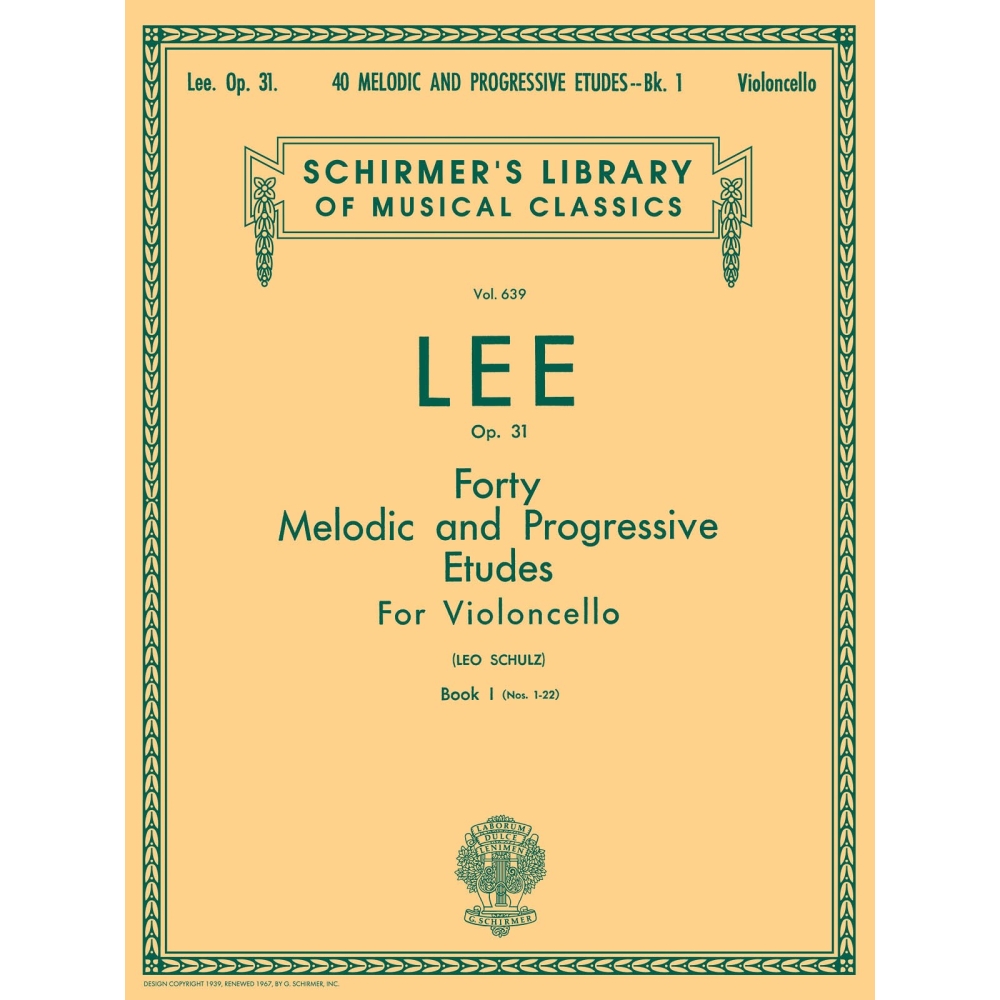 Lee, S - 40 Melodic and Progressive Etudes, Op. 31 - Book 1