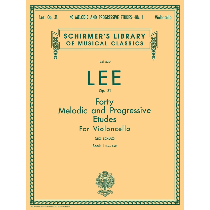 Lee, S - 40 Melodic and Progressive Etudes, Op. 31 - Book 1