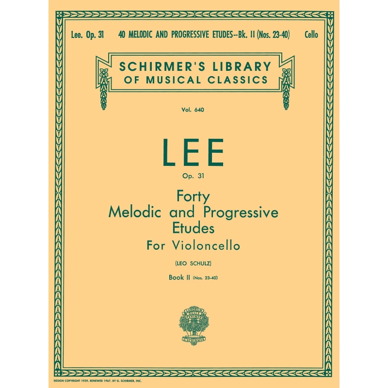 Lee, S - 40 Melodic and Progressive Etudes, Op. 31 - Book 2