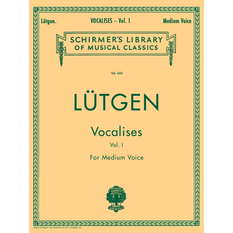 Lütgen, B. - Vocalises (20 Daily Exercises) - Book I