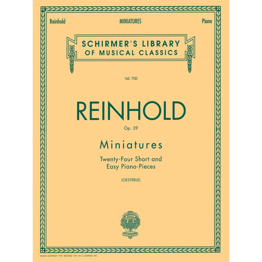 Reinhold, Hugo - Miniatures, Op. 39
