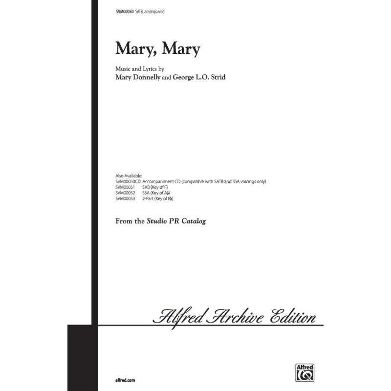 Mary, Mary (SATB)