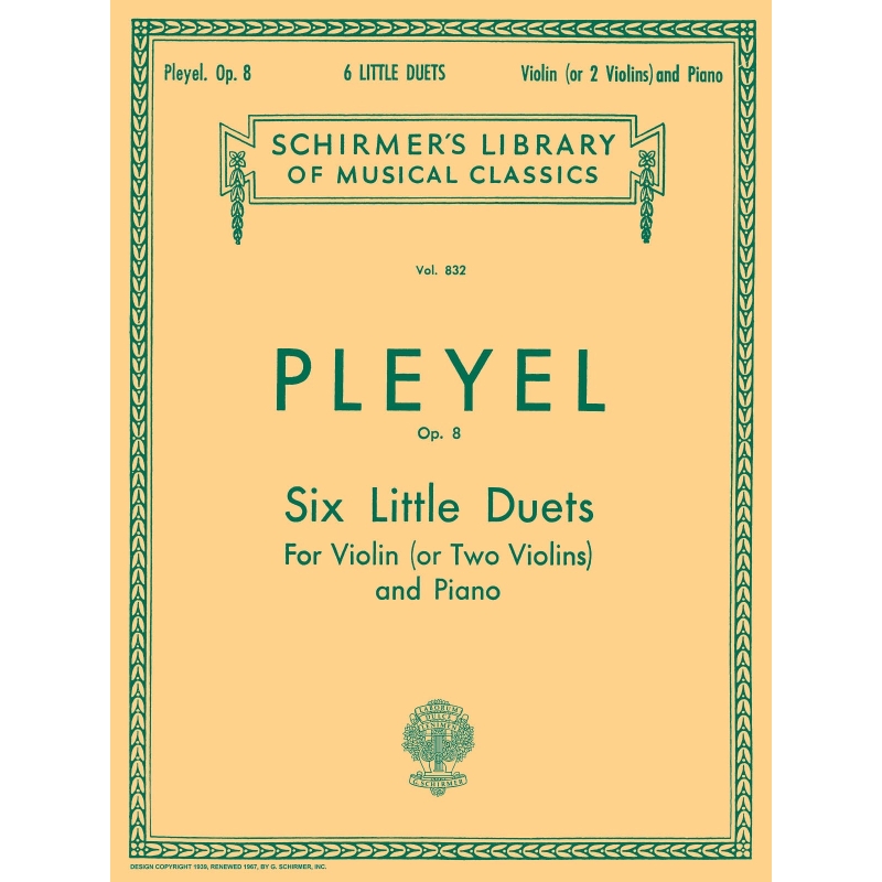 Pleyel, Ignace - Six Little Duets, Op. 8
