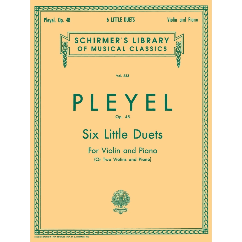 Pleyel, Ignace - Six Little Duets, Op. 48