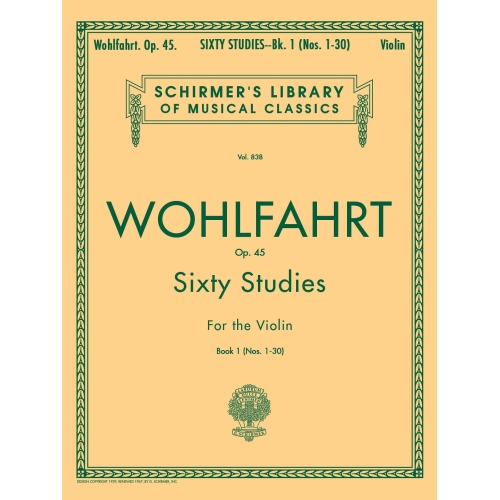 Wohlfahrt - 60 Studies, Op....