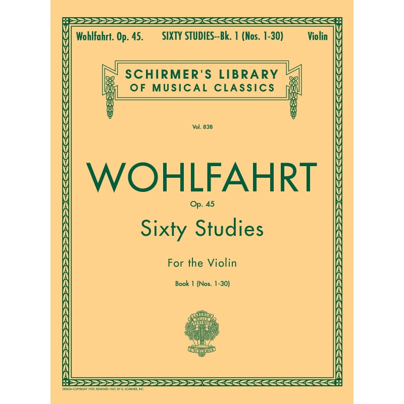 Wohlfahrt - 60 Studies, Op. 45 - Book 1