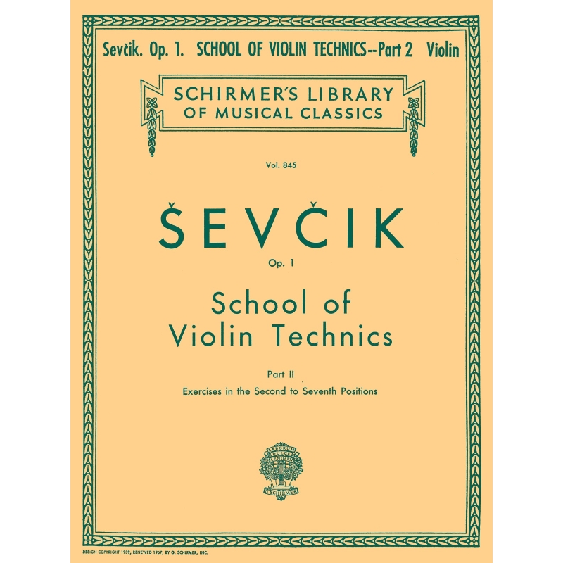 Sevcik, Otakar - School of Violin Technics, Op. 1 - Book 2