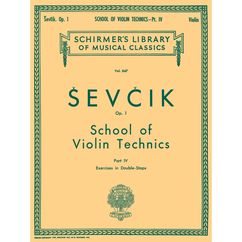 Sevcik, Otakar - School of Violin Technics, Op. 1 - Book 4