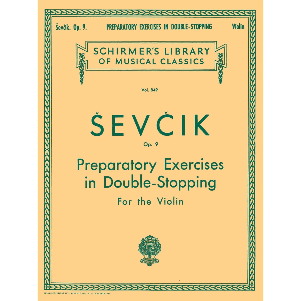 Sevcik, Otakar - Preparatory Exercises in Double-Stopping, Op. 9