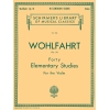 Wohlfahrt, Franz - 40 Elementary Studies, Op. 54