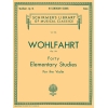 Wohlfahrt, Franz - 40 Elementary Studies, Op. 54