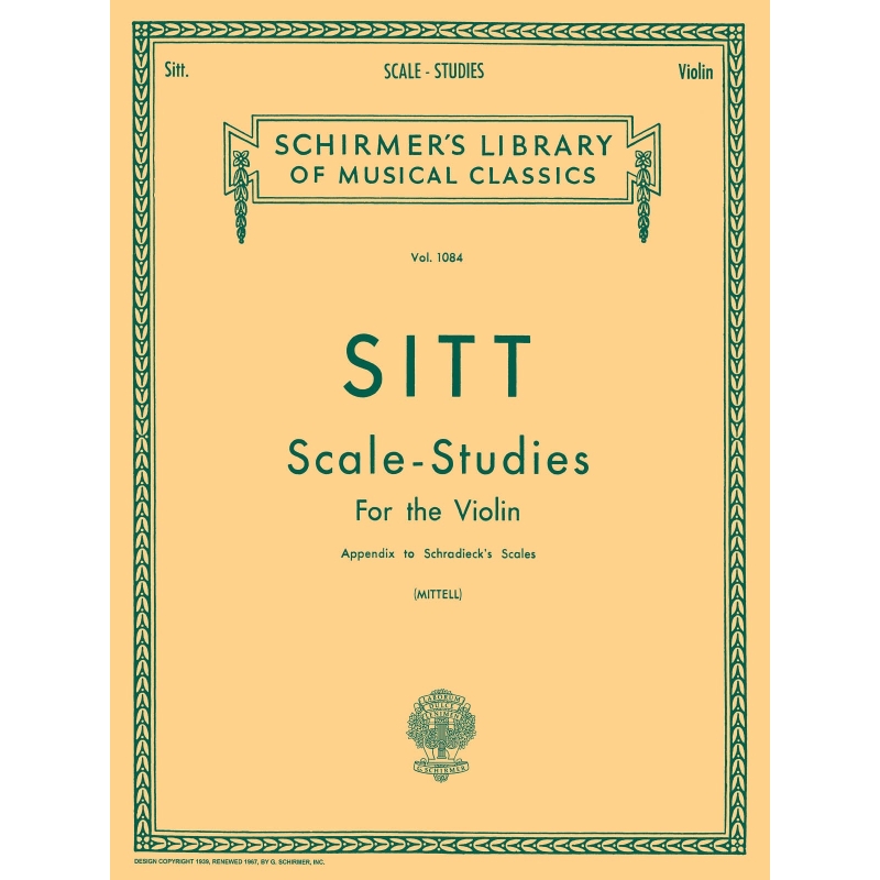 Sitt, Hans - Scale Studies for Violin