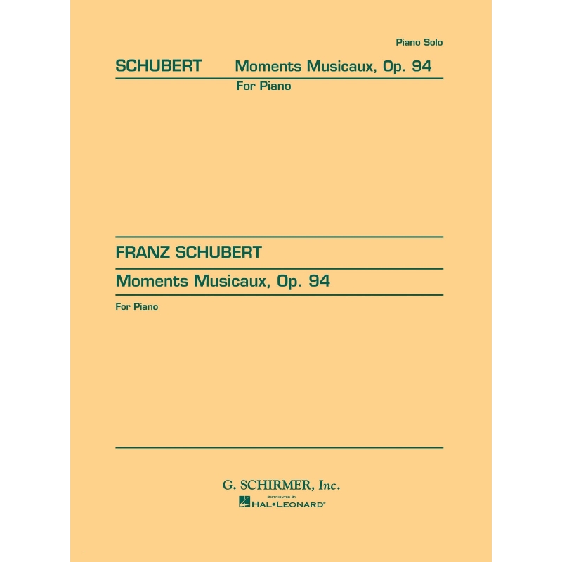 Schubert, Franz - 4 Moments Musicaux, Op. 94