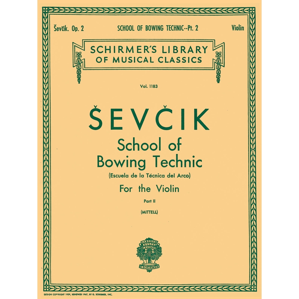 Sevcik, Otakar - School of Bowing Technics, Op. 2 - Book 2