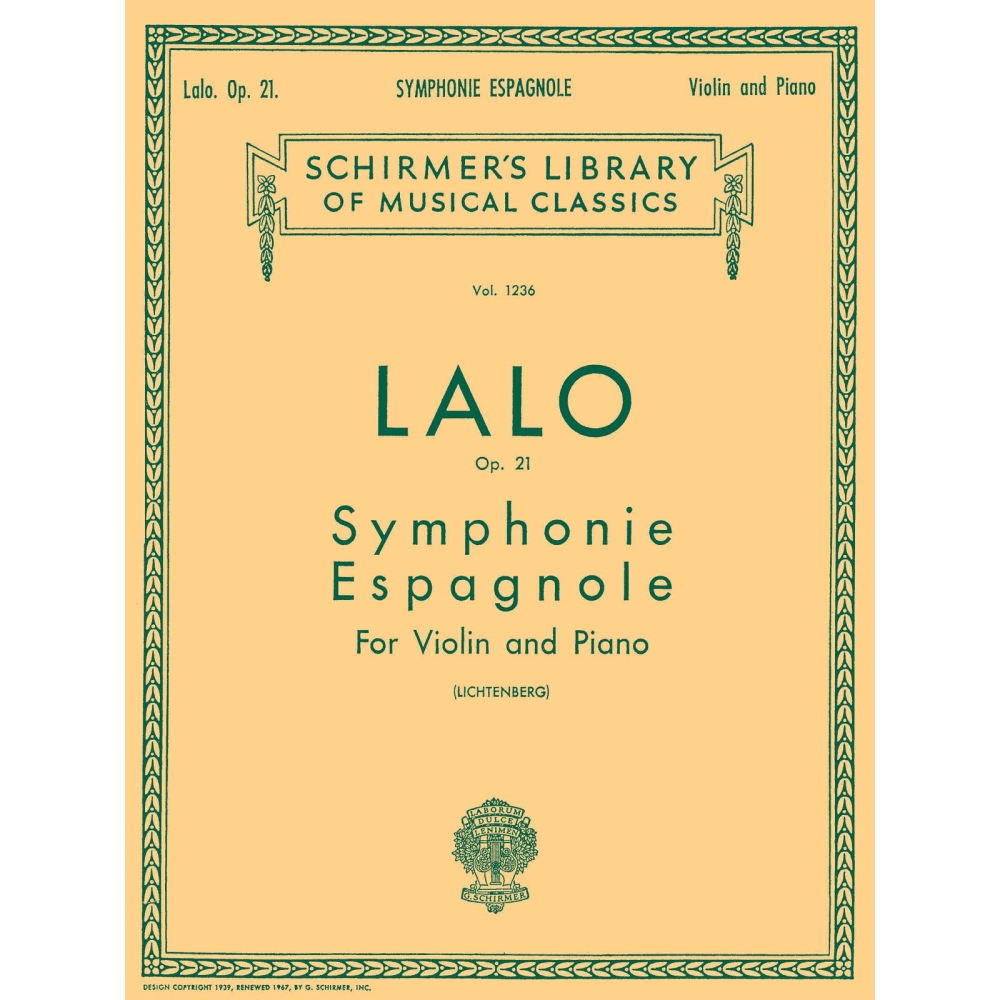 Edouard Lalo: Symphonie Espagnole Op.21 (Violin/Piano)