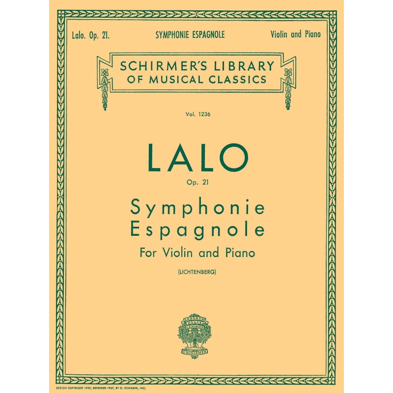 Lalo, Edouard - Symphonie Espagnole, Op. 21