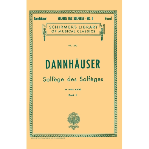 A. Dannhauser: Solfege Des Solfeges Book 2