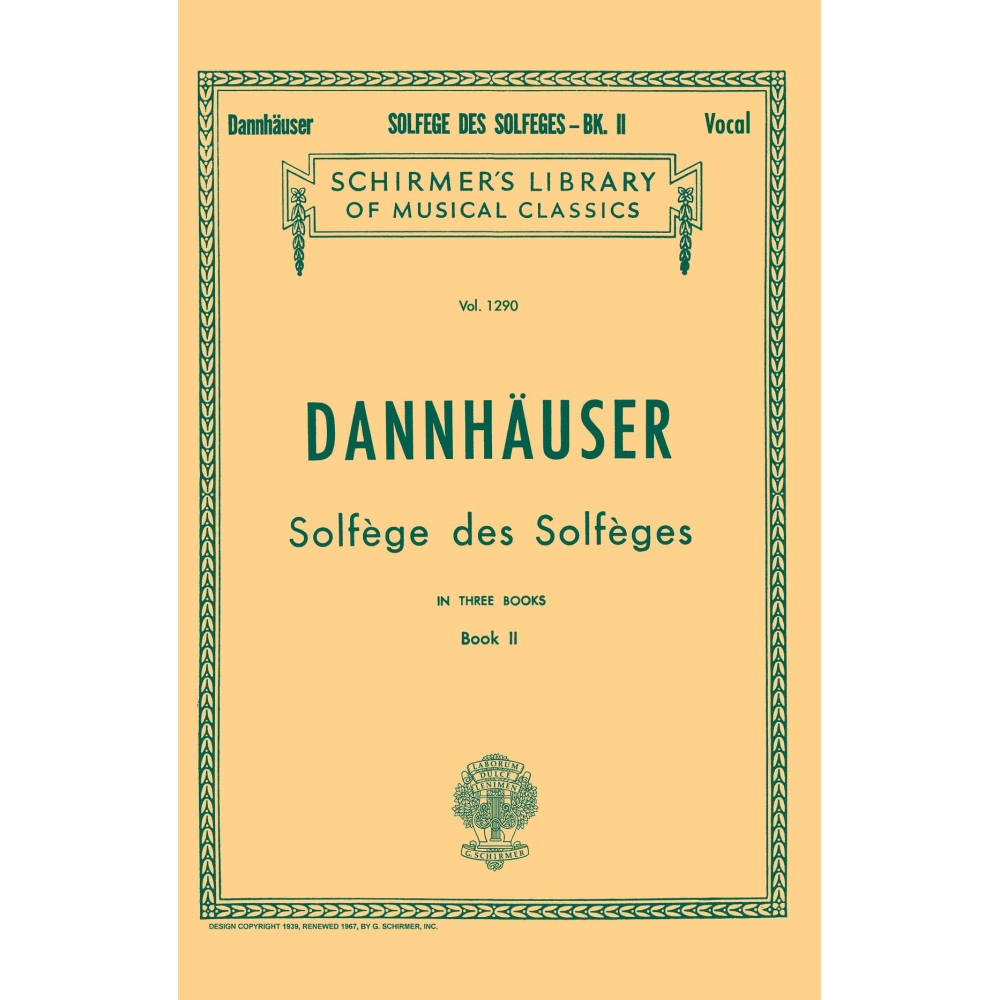 A. Dannhauser: Solfege Des Solfeges Book 2