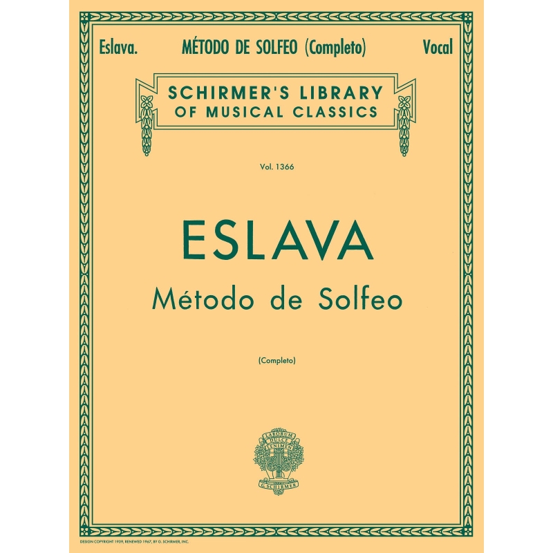 Eslava, Hilarion - M?todo de Solfeo - Complete