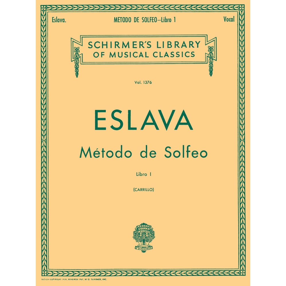 Eslava, Hilarion - M?todo de Solfeo - Book I