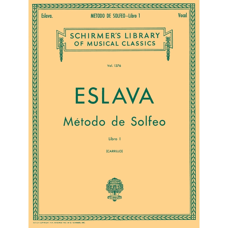 Eslava, Hilarion - M?todo de Solfeo - Book I
