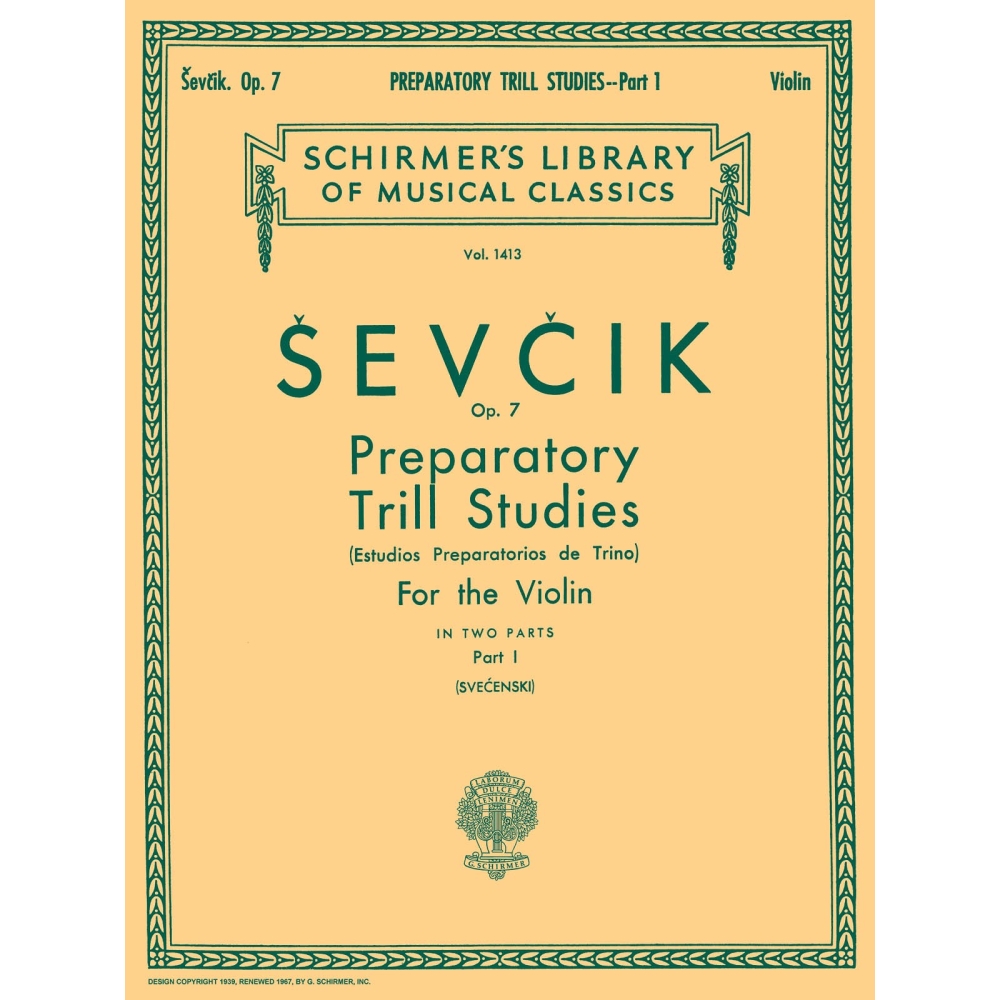 Sevcik, Otakar - Preparatory Trill Studies, Op. 7 - Book 1