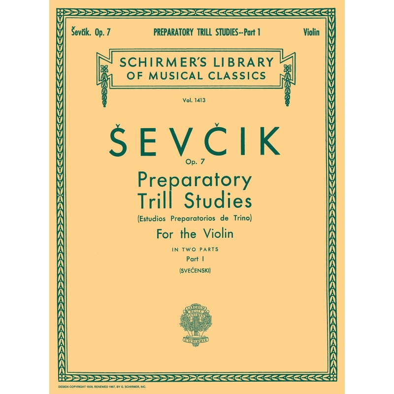 Sevcik, Otakar - Preparatory Trill Studies, Op. 7 - Book 1
