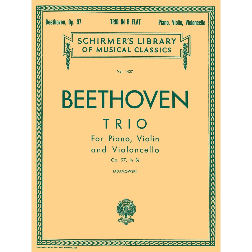 Beethoven, Ludwig - Trio in B Flat, Op. 97 (Archduke Trio)