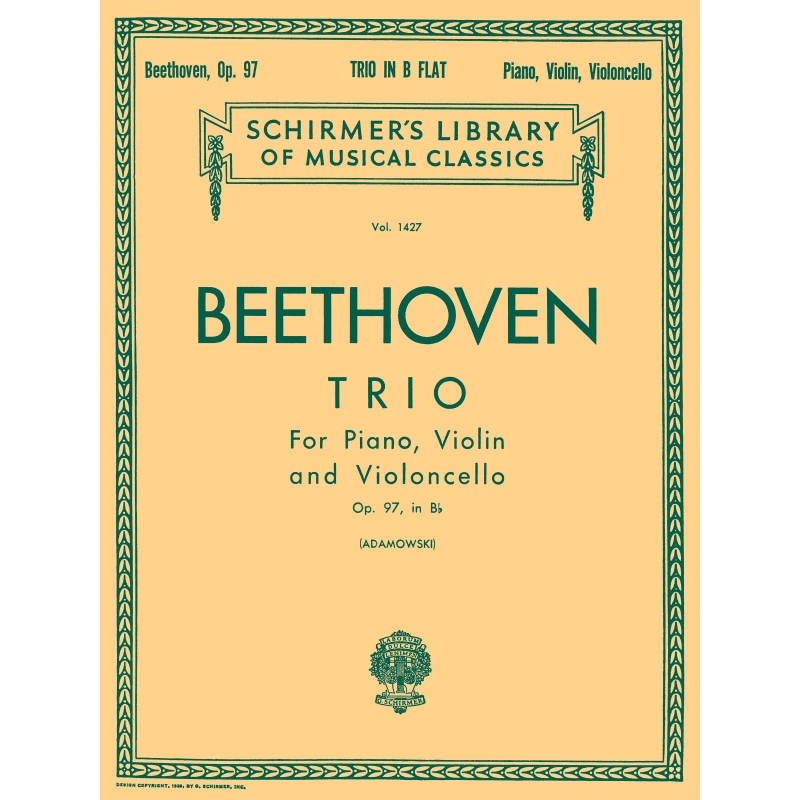 Beethoven, Ludwig - Trio in B Flat, Op. 97 (Archduke Trio)