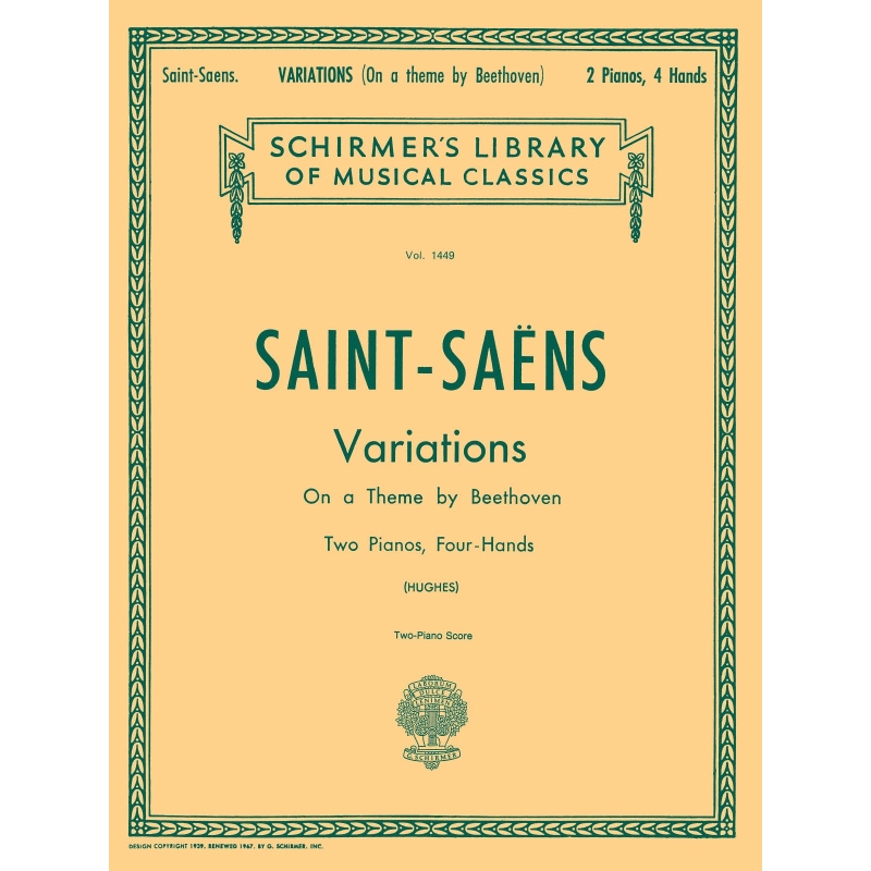 Saint-Saëns, Camille - Variations on a Theme by Beethoven, Op. 35
