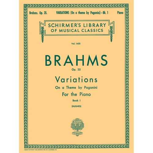 Brahms, Johannes - Variations on a Theme by Paganini, Op. 35 - Book 1