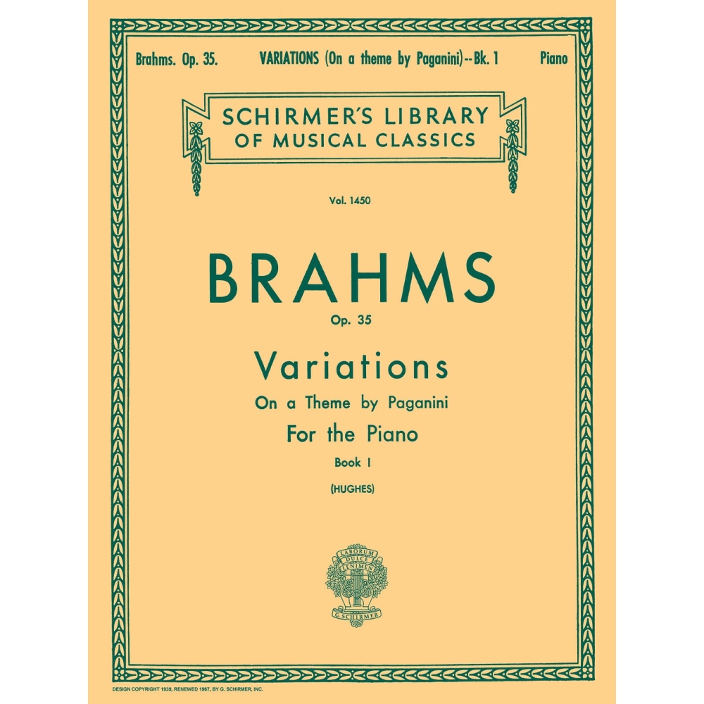 Brahms, Johannes - Variations on a Theme by Paganini, Op. 35 - Book 1