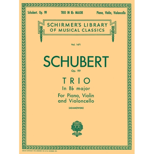 Schubert, Franz - Trio in B...
