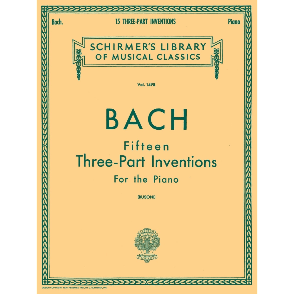 Bach, J.S - 15 Three-Part Inventions