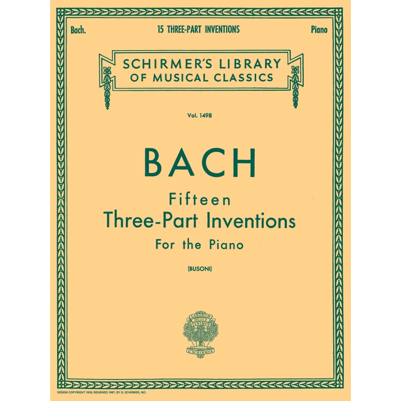 Bach, J.S - 15 Three-Part Inventions