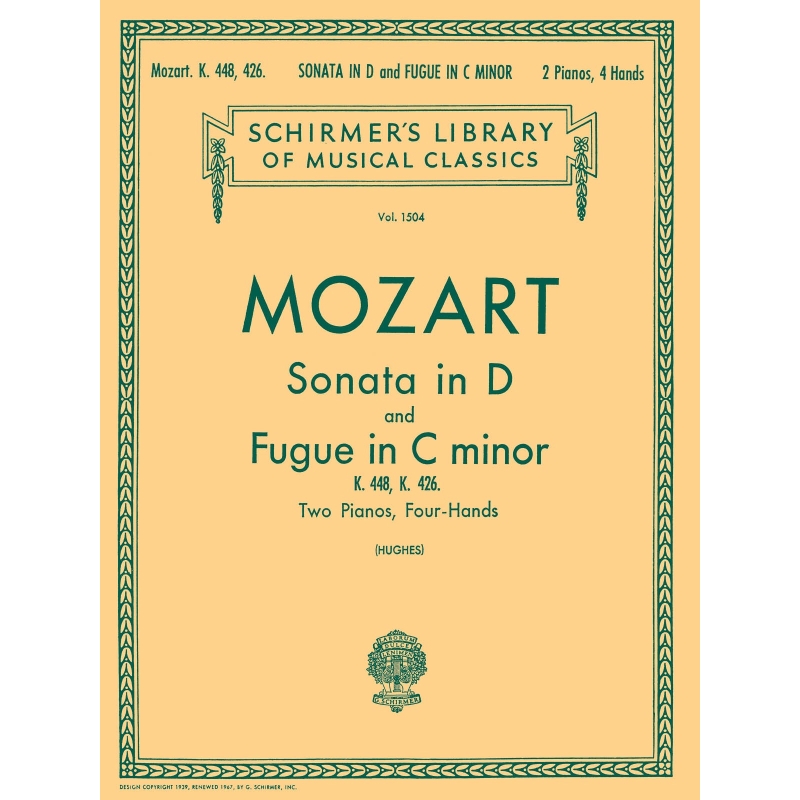 Mozart, Wolfgang Amadeus - Sonata in D (K.448) Fugue in C Minor (K.426)