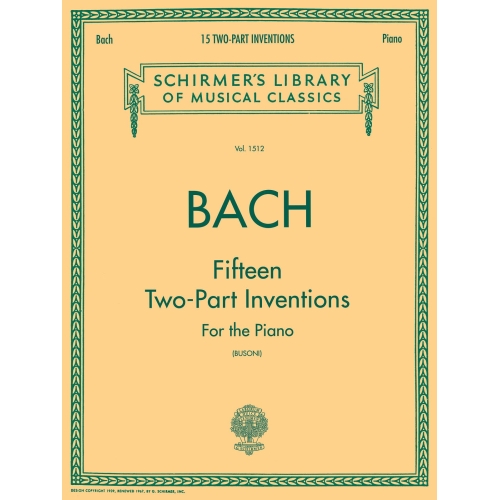 Bach, J.S - 15 Two-Part...