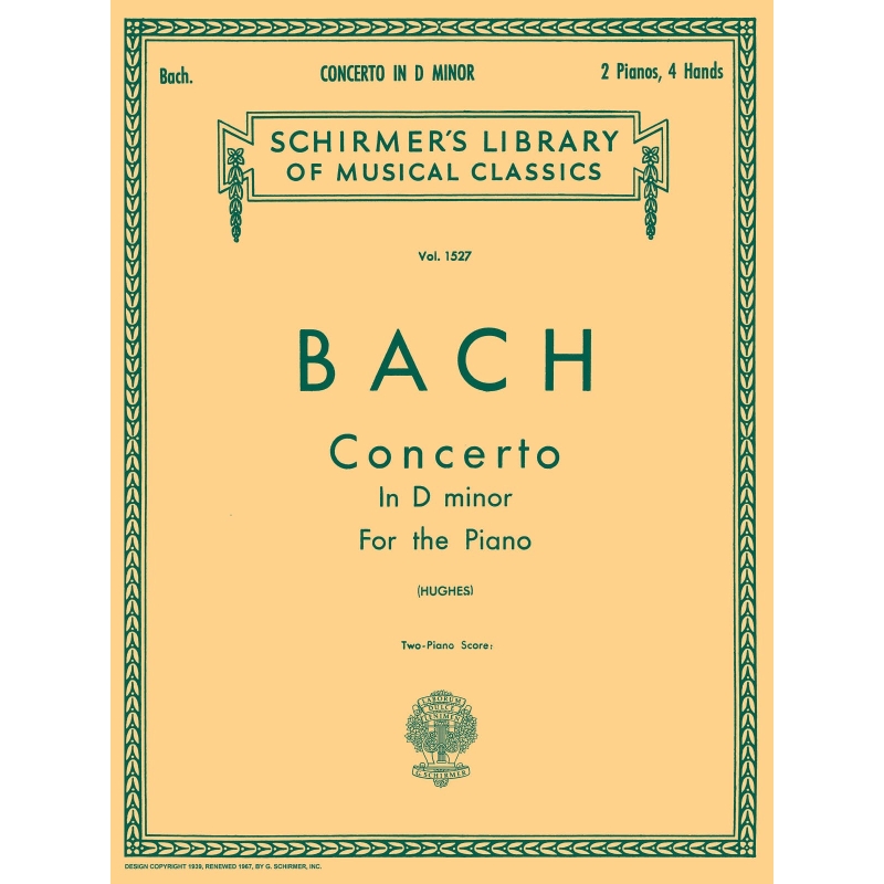 Bach, J.S - Concerto in D Minor (2-piano score)