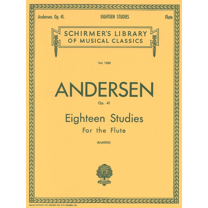 Andersen, Joachim - Eighteen Studies