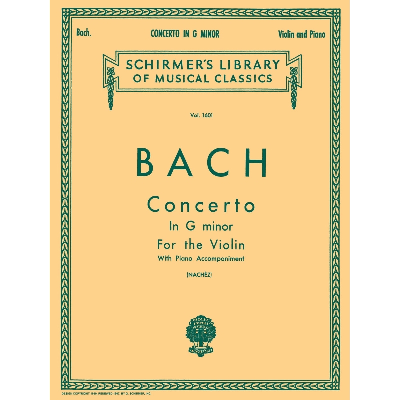 Bach, J.S - Concerto In G Minor