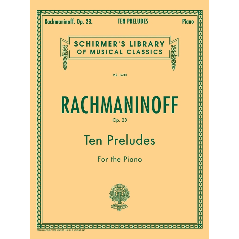 Rachmaninov, Sergei - 10 Preludes, Op. 23
