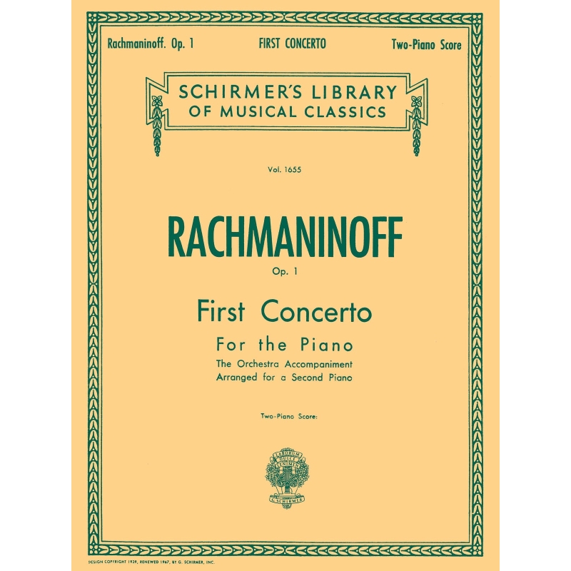 Rachmaninov, Sergei - First Concerto for the Piano in F-sharp Minor, Op. 1