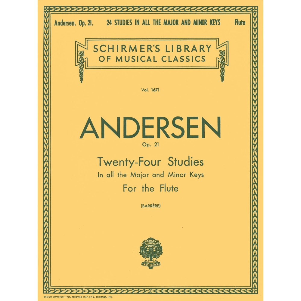 Andersen, Joachim - Twenty-Four Studies, Op. 21