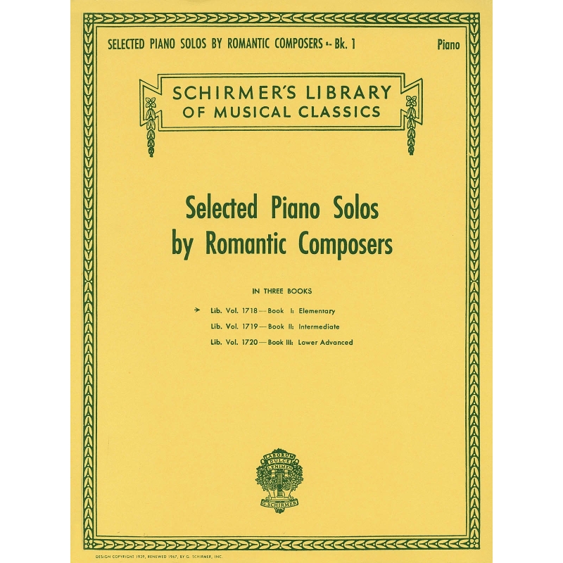 Selected Piano Solos by Romantic Composers