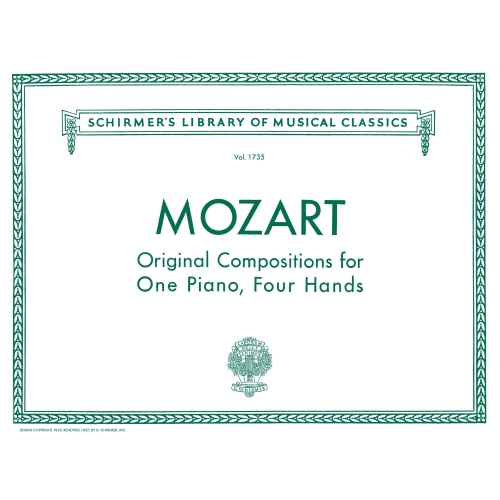 Mozart, W.A - Original Compositions For One Piano, Four Hands