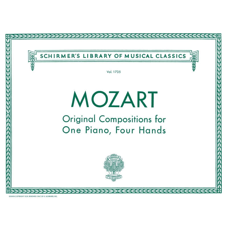 Mozart, W.A - Original Compositions For One Piano, Four Hands