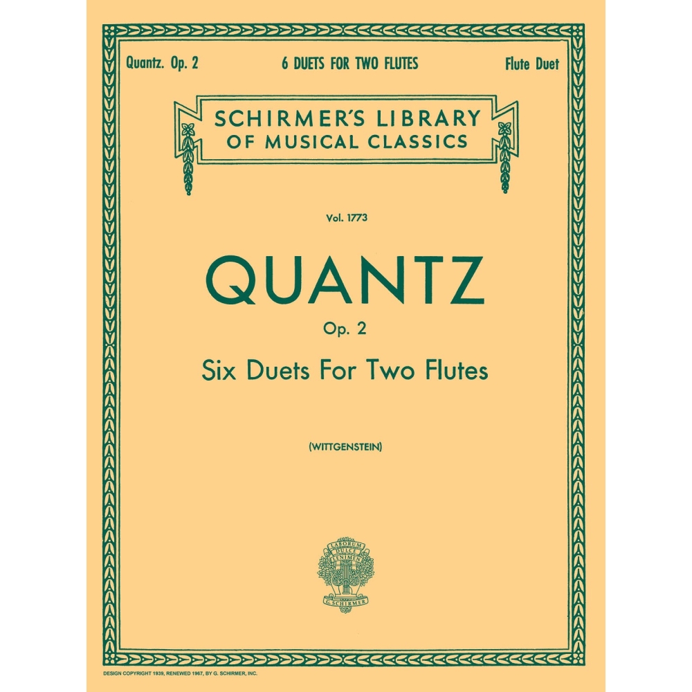 Quantz, Johann Joachim - 6 Duets For Two Flutes Op. 2