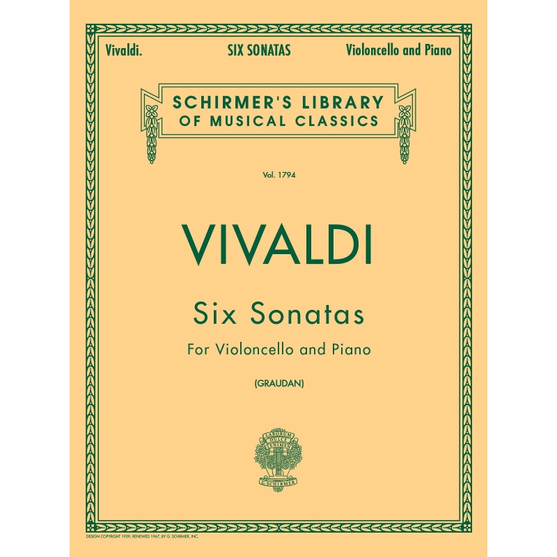 Vivaldi, Antonio - Schirmer Library of Classics Volume 1794