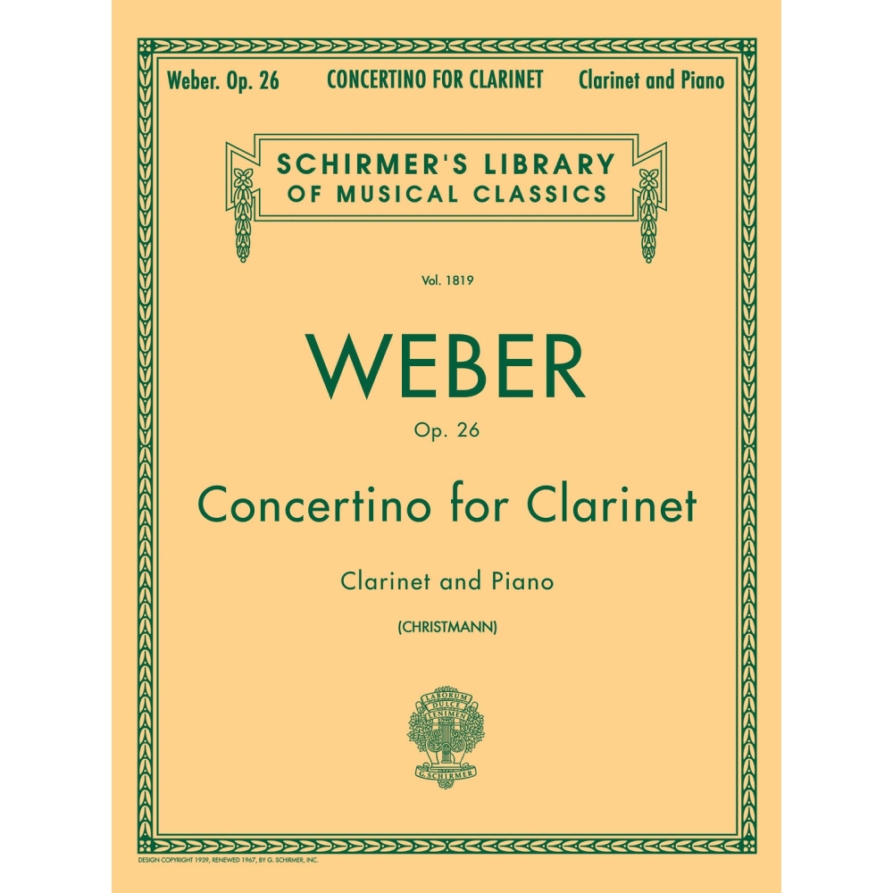 Weber, Carl Maria - Clarinet Concertino In E Flat Op.26