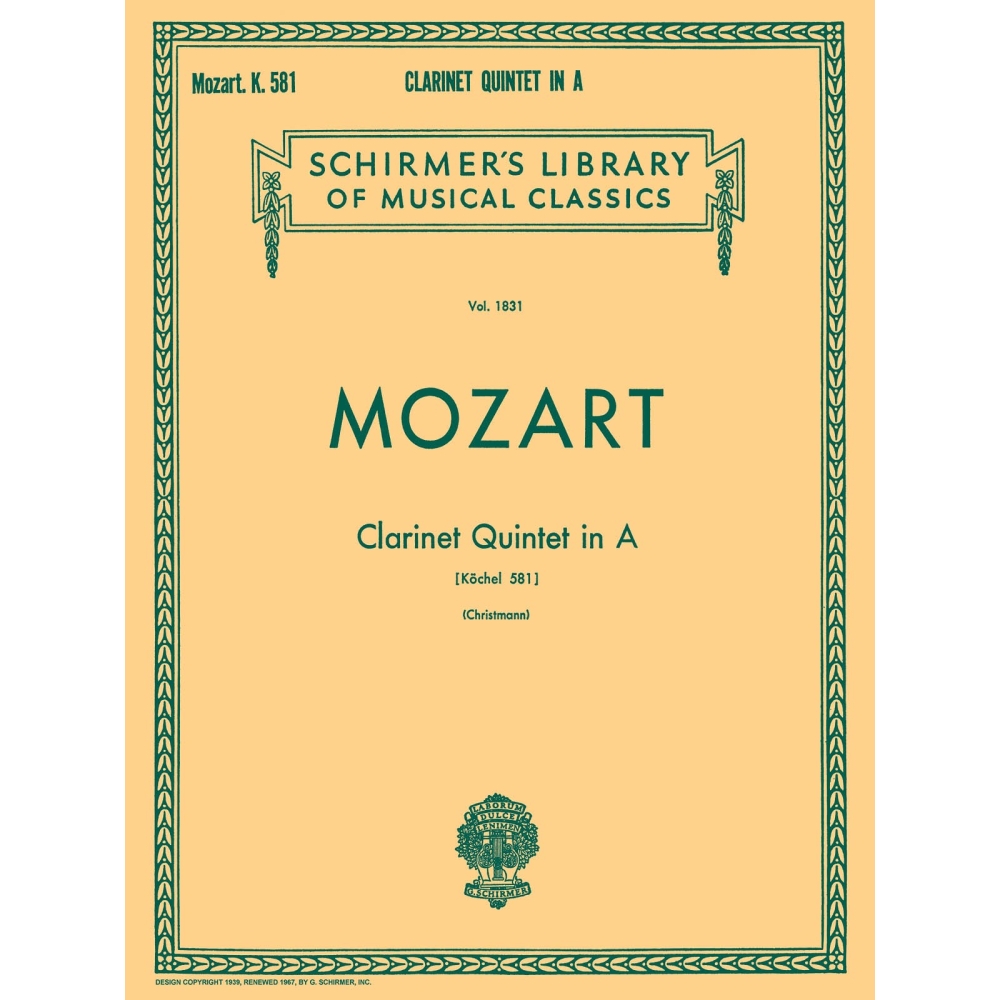 Mozart, Wolfgang Amadeus - Clarinet Quintet in A, K.581